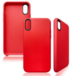 iPhone X (Ten) Soft Touch Slim Flexible Case (Red)